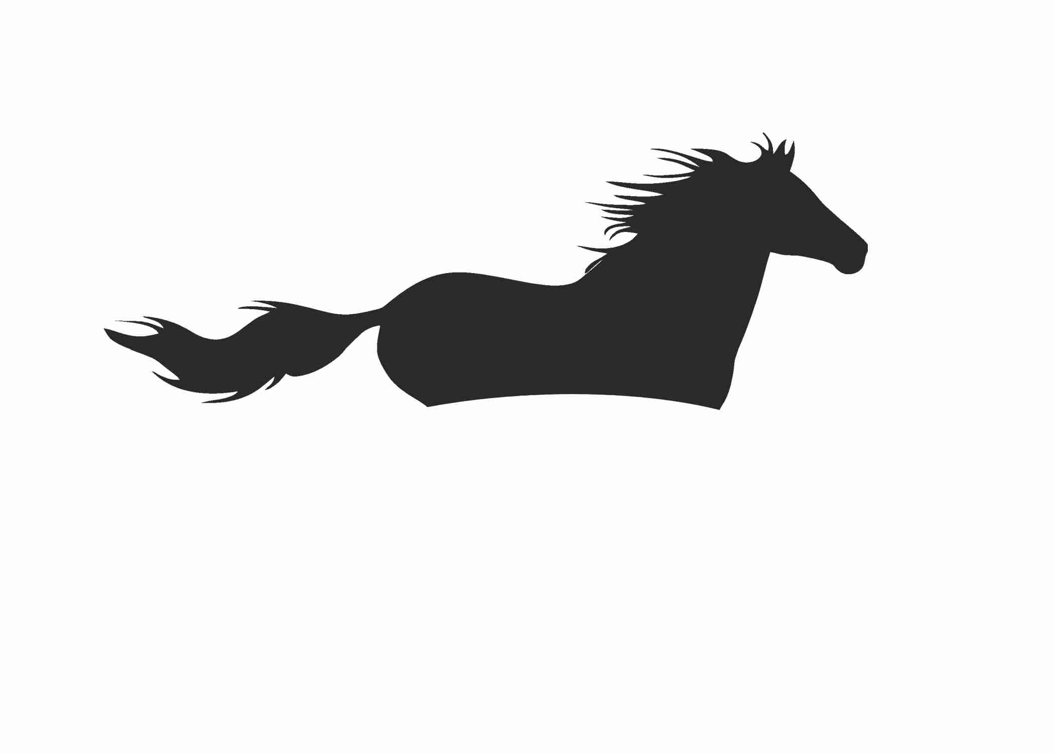 A4 download silhouet paard