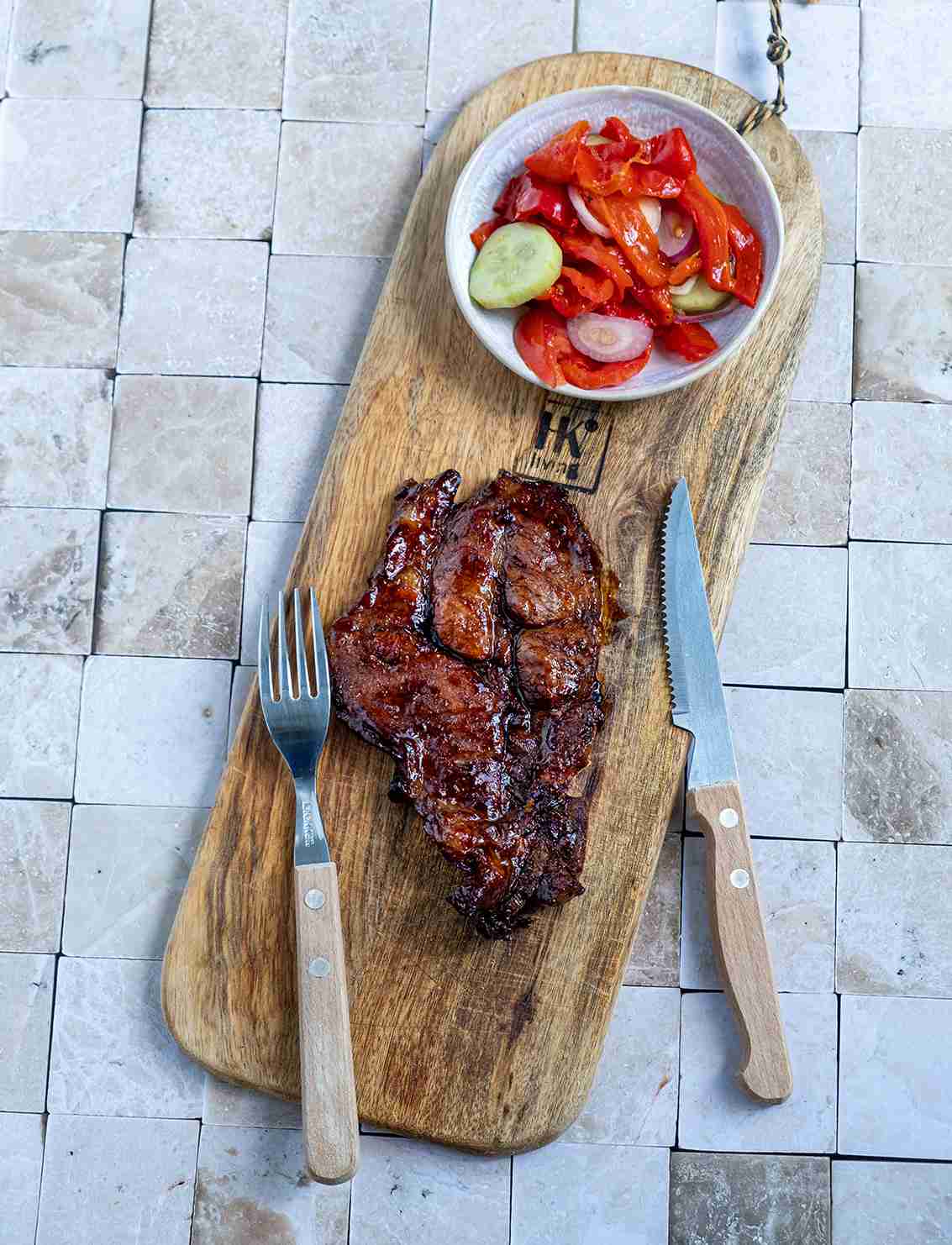 Schouderkarbonade op de BBQ