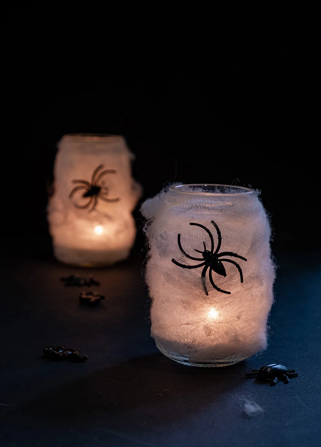 DIY theelicht decoratie voor Halloween