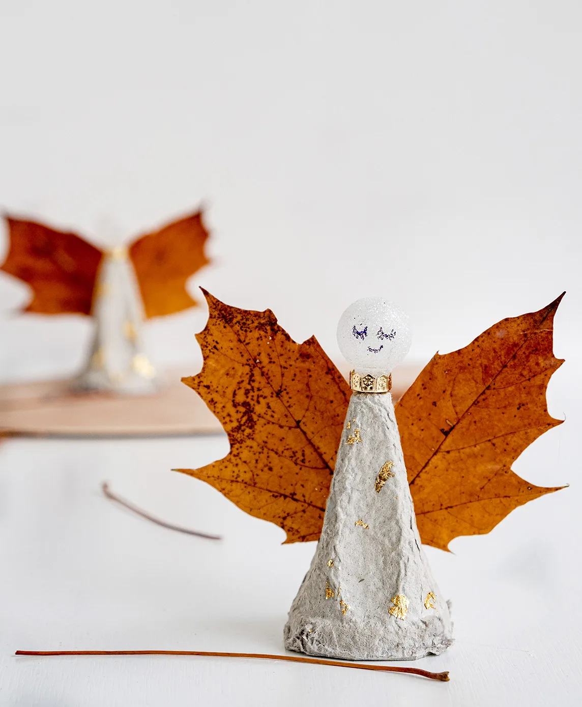 Engeltje maken van een eierdoos