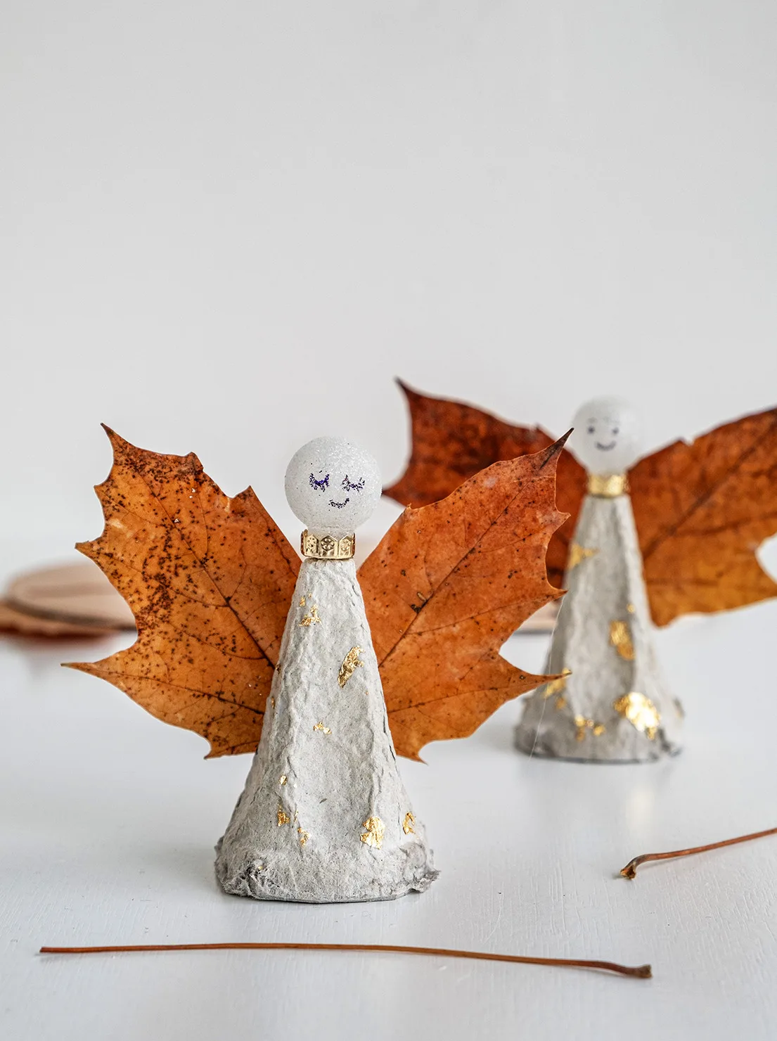 Engeltje maken van een eierdoos