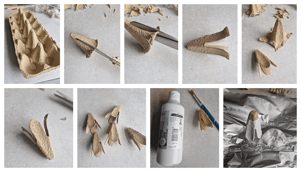 Instructies: Lente Knutsel: Sneeuwklokjes eierdozen