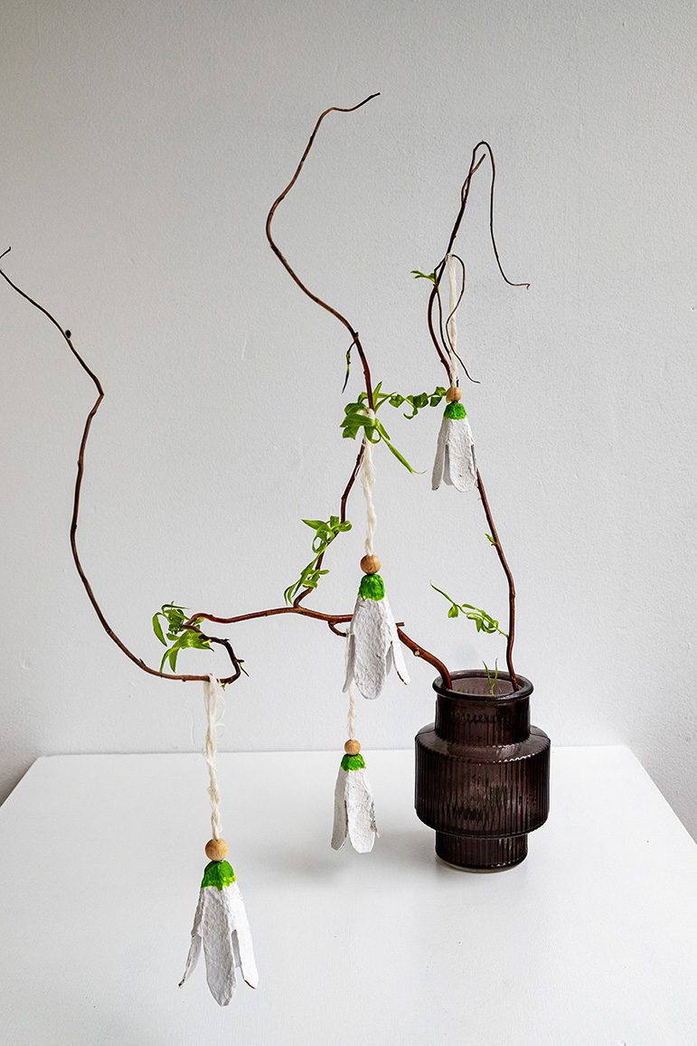 Lente Knutsel: Sneeuwklokjes eierdozen