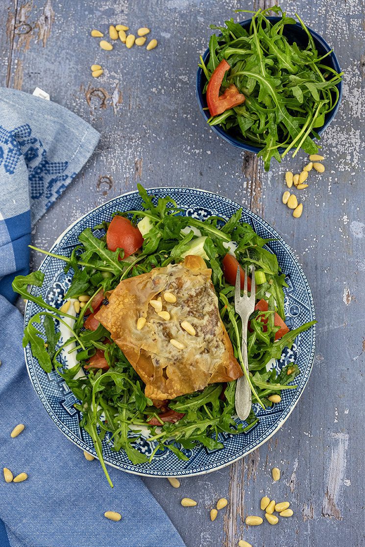 Marokkaanse pastilla pulled kip