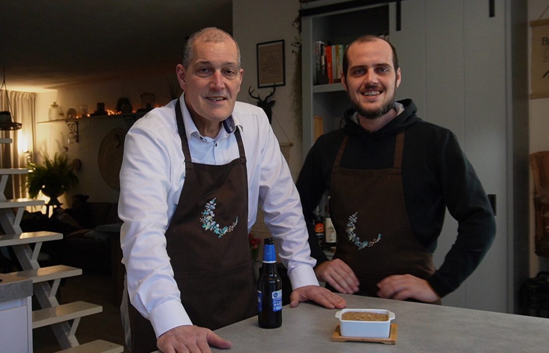 Met mijn jongste zoon Jordi