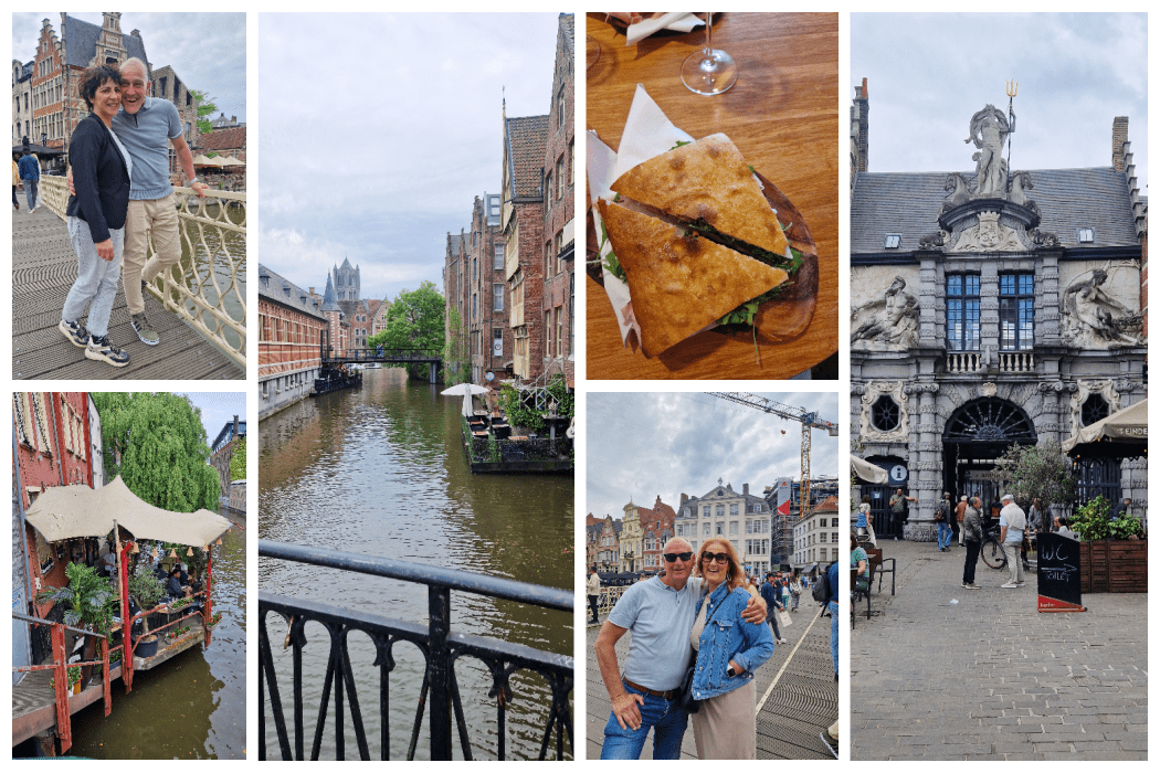 in het centrum van de stad