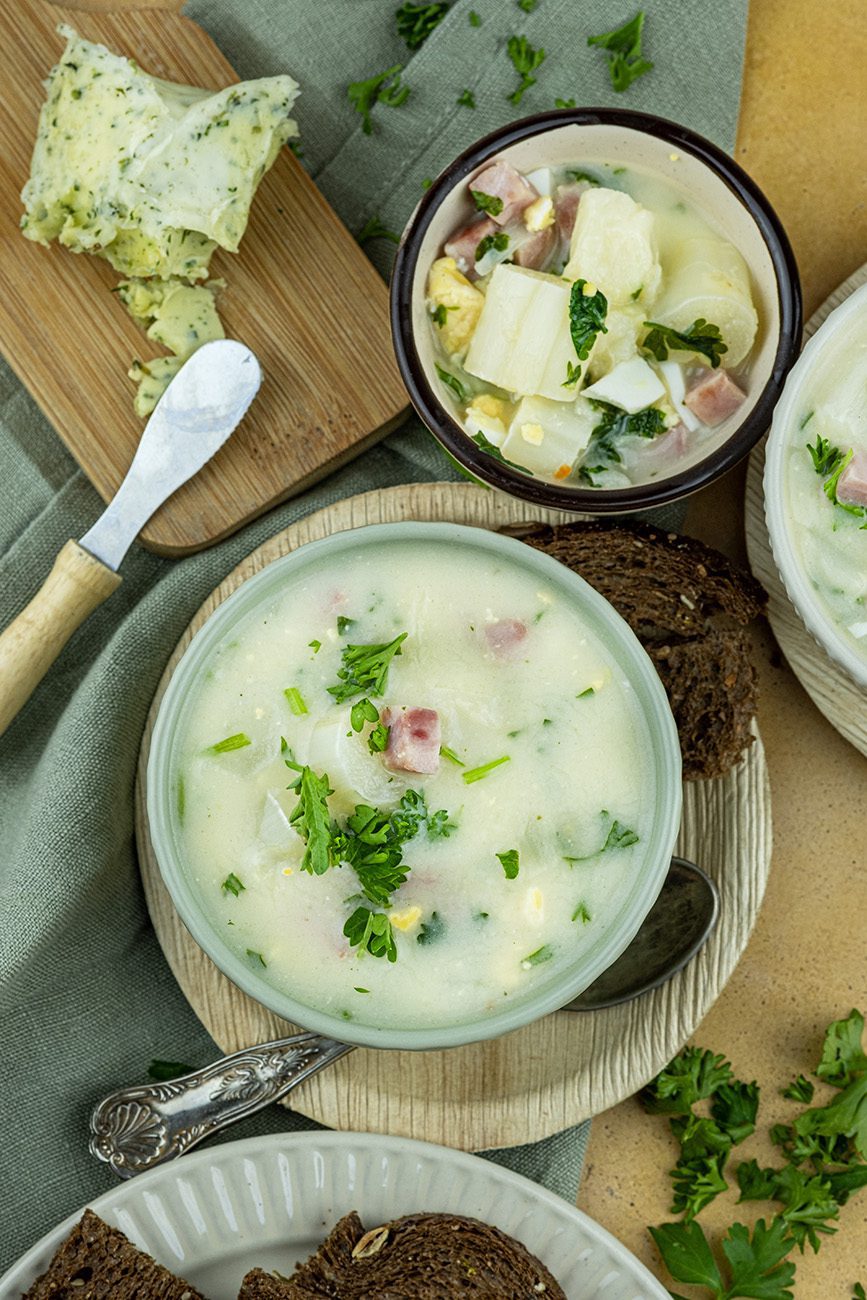 Aspergesoep zelf maken is toch het lekkerst